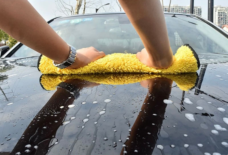 Set 4 Prosoape Auto din Microfibră Dublu Strat – Ultra Absorbante