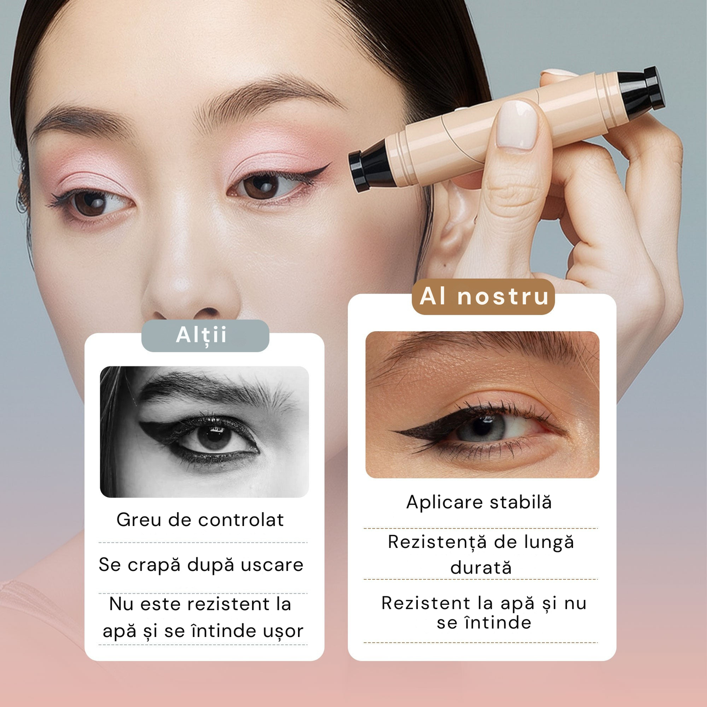 Eyeliner cu ștampilă rotativă