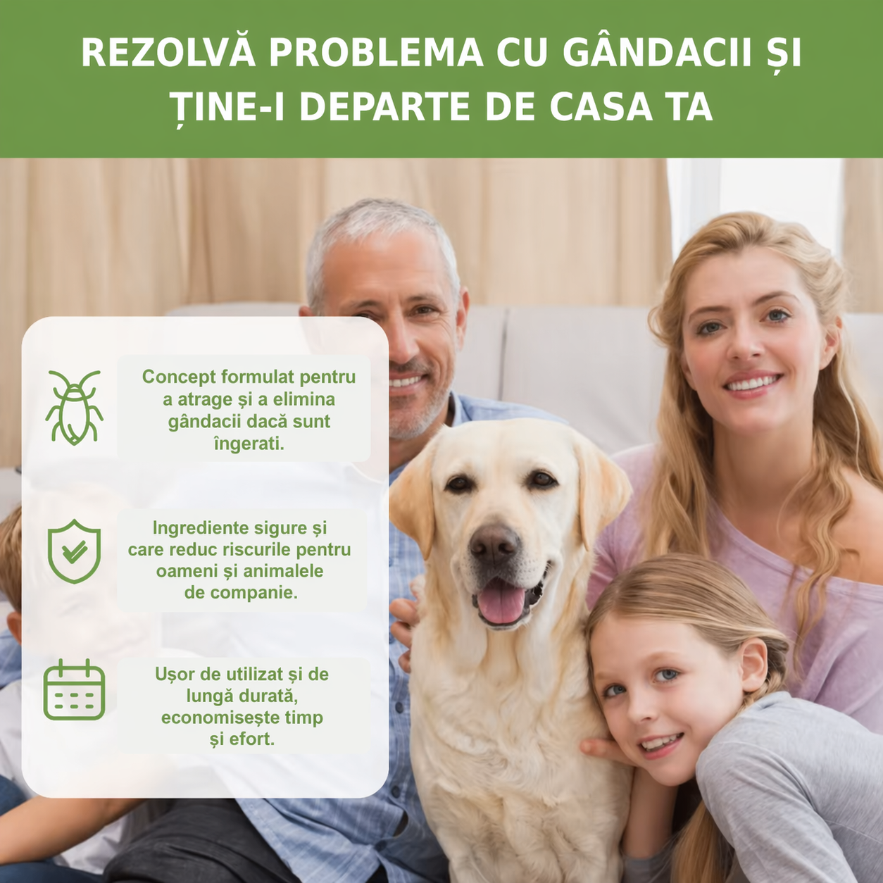 Capcana pentru gandacii de bucatarie - 12 buc