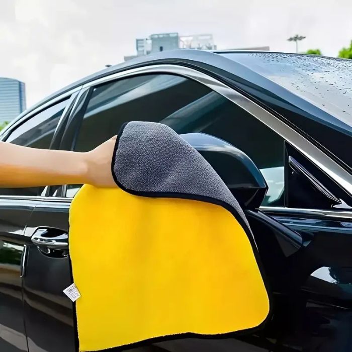 Set 4 Prosoape Auto din Microfibră Dublu Strat – Ultra Absorbante