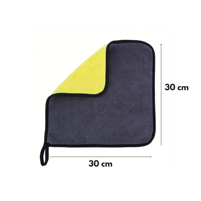 Set 4 Prosoape Auto din Microfibră Dublu Strat – Ultra Absorbante