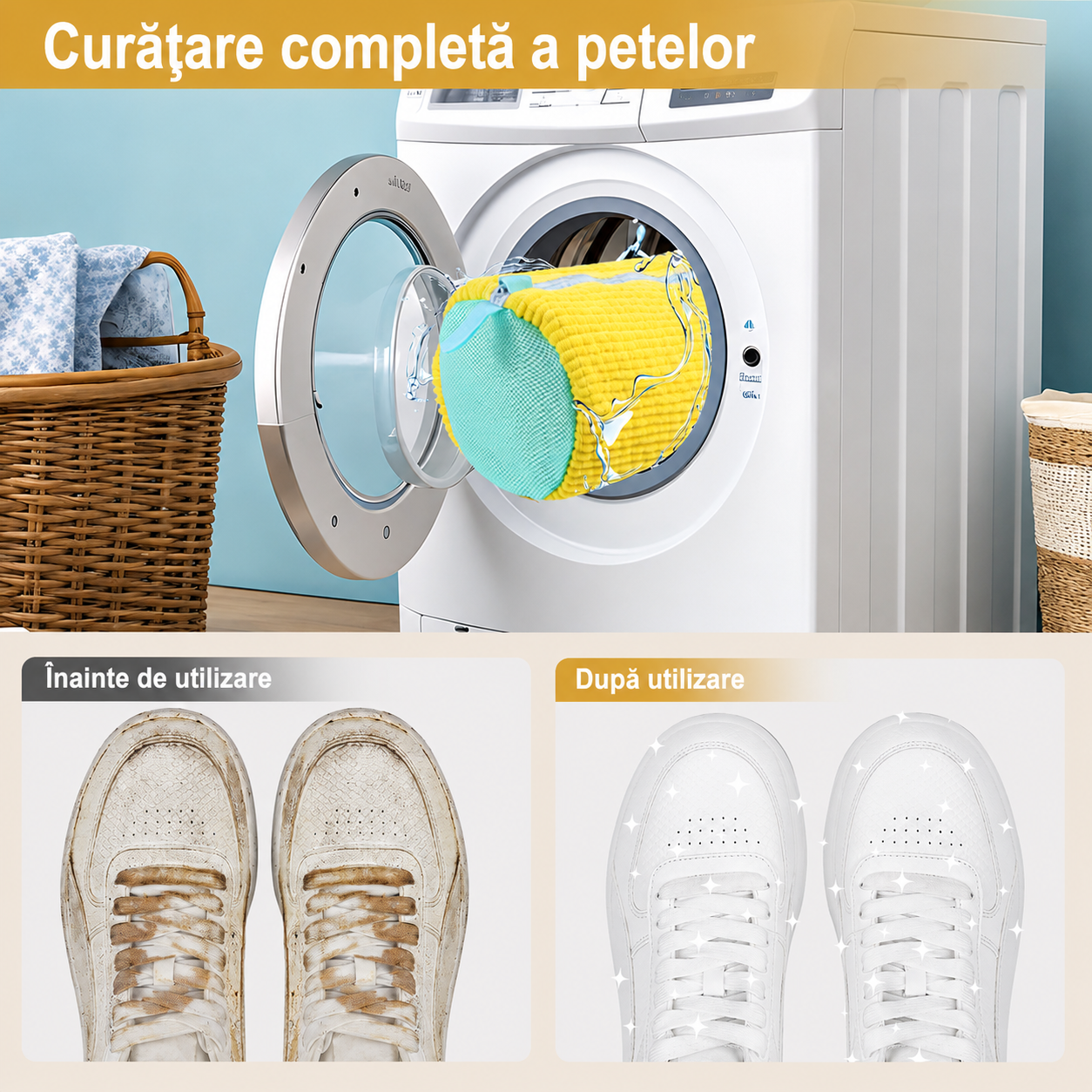 SneakerFresh- Sac de Spălat Încălțămintea la Mașină