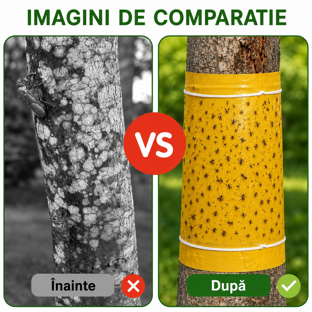 Bandă adezivă pentru capturarea insectelor