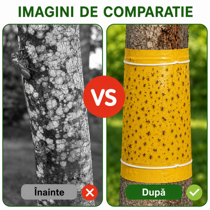 Bandă adezivă pentru capturarea insectelor